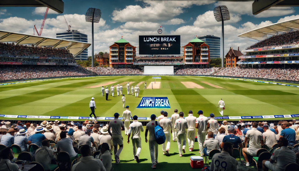 Lunch Time in Test Cricket